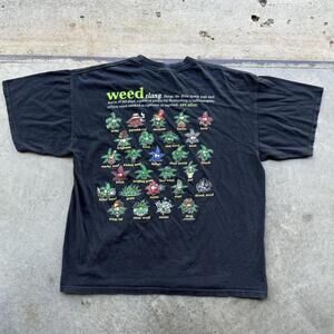 Vintage 1998 GRAIL Weed Slang  Graphic T-shirt funny size large